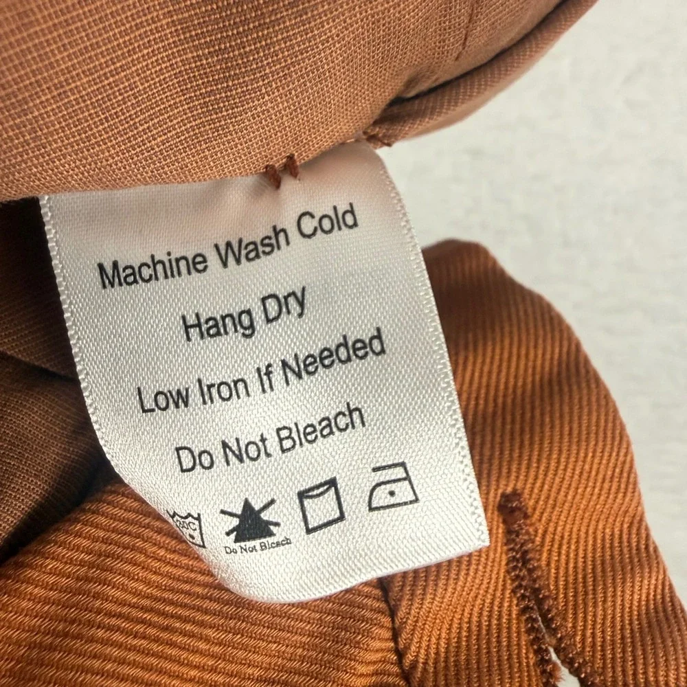 Sid Mashburn Chino Pants Mens 38 Orange Cotton Twill Luxury Preppy Flat Front